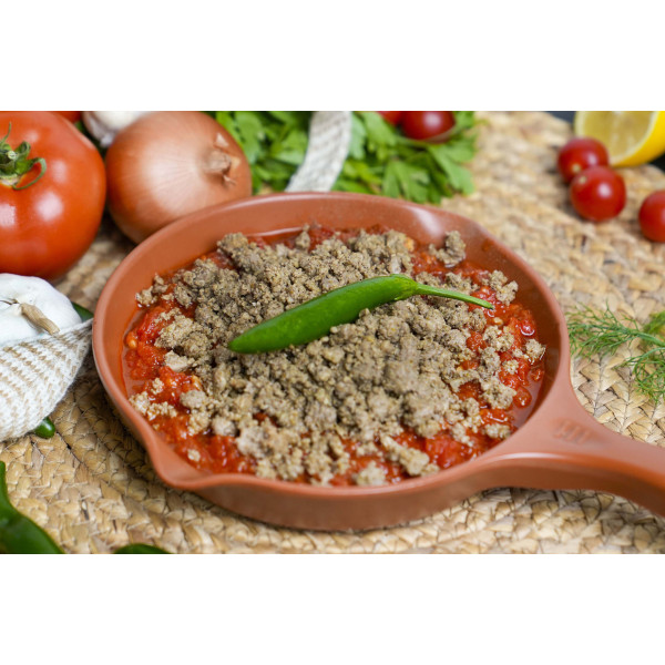Tomato with minced meat