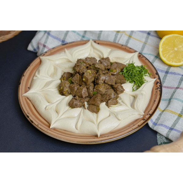 Hummus with Lamb liver
