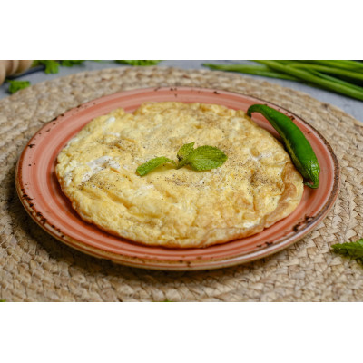 Omelette egg plate