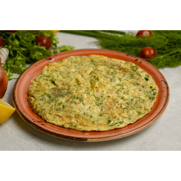 Ejjeh (eggs and parsley )