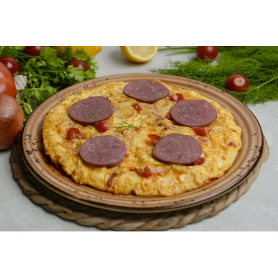 Shakshoka plate with salamei