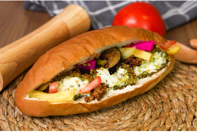 falafel cheese and Maqaly