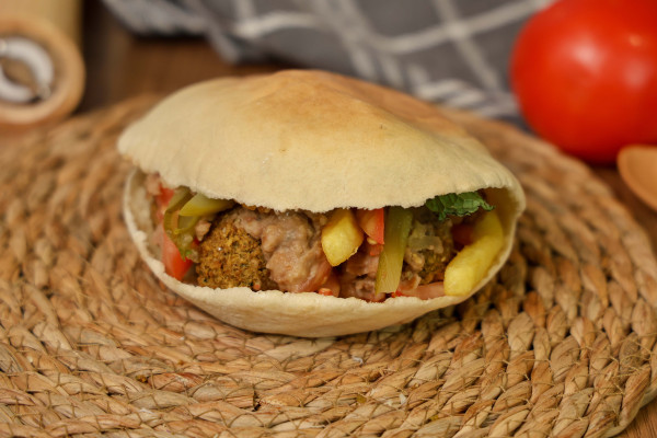 Foul, falafel and fried vegetables