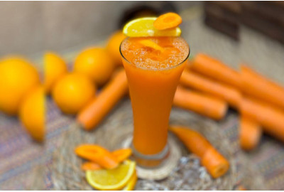 عصير برتقال وجزر