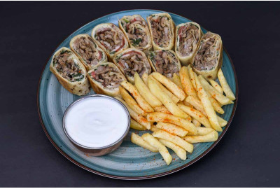 صحن شاورما عربي (10 قطع )