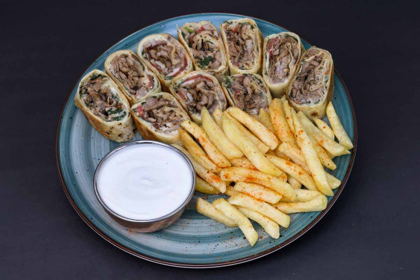 صحن شاورما عربي (10 قطع )