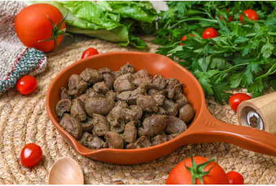 قلاية كلاوي مع كبدة خروف (مكس)- بدون بصل